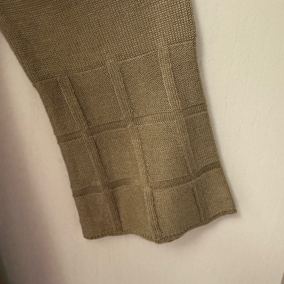 Calvin Klein Olive Green Knit Dress Size Small Cute Detail - Picture 2 of 8